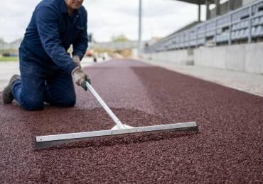 Правила укладки резиновой крошки